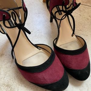 Alex Marie Black and maroon heels